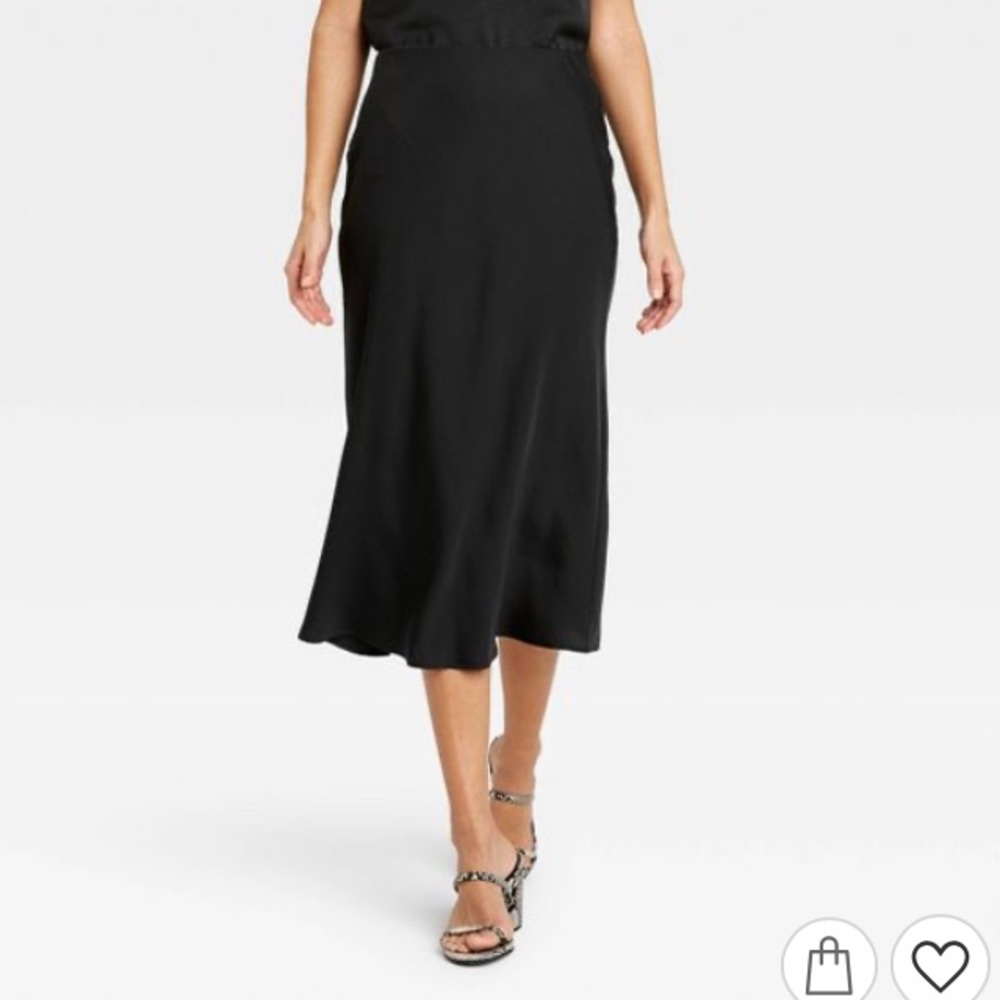 Target Women's High-Rise Midi Slip Skirt